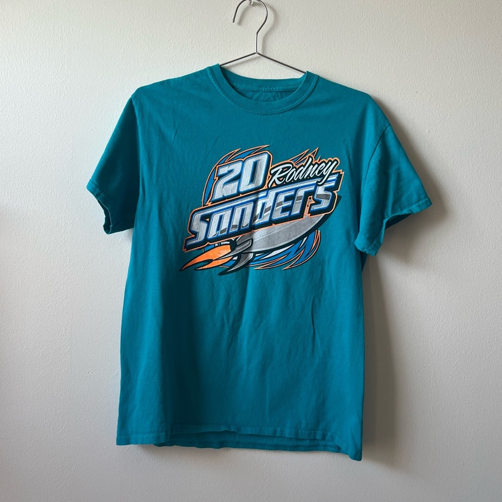 Vintage Teal Texas Racing Graphic T-Shirt